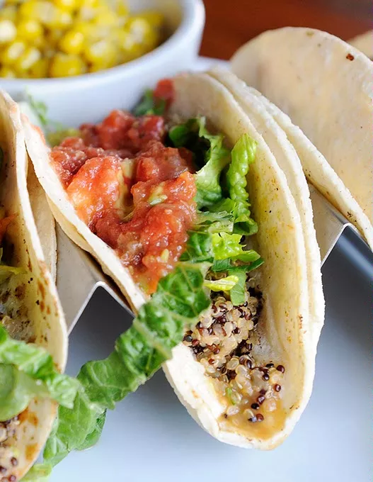 Quinoa Tacos at Picasso Cafe in Oklahoma City, Tuesday, Jan. 12, 2016. - GARETT FISBECK