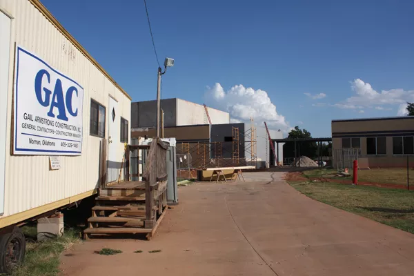 The Village’s Ridgeview Elementary School undergoes a gymnasium - addition as part of the 2007 Oklahoma City Public Schools bond package. Ridgeview is one of 78 building sites that would benefit from the proposed bond issues on the November ballot. | Photo Laura Eastes