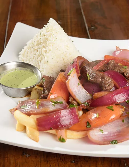 Lomo saltado at Naylamp Peruvian. - GARETT FISBECK