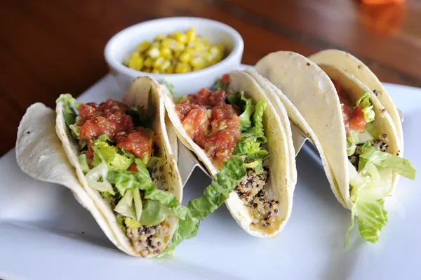 Picasso Cafe’s quinoa tacos | Photo Garett Fisbeck