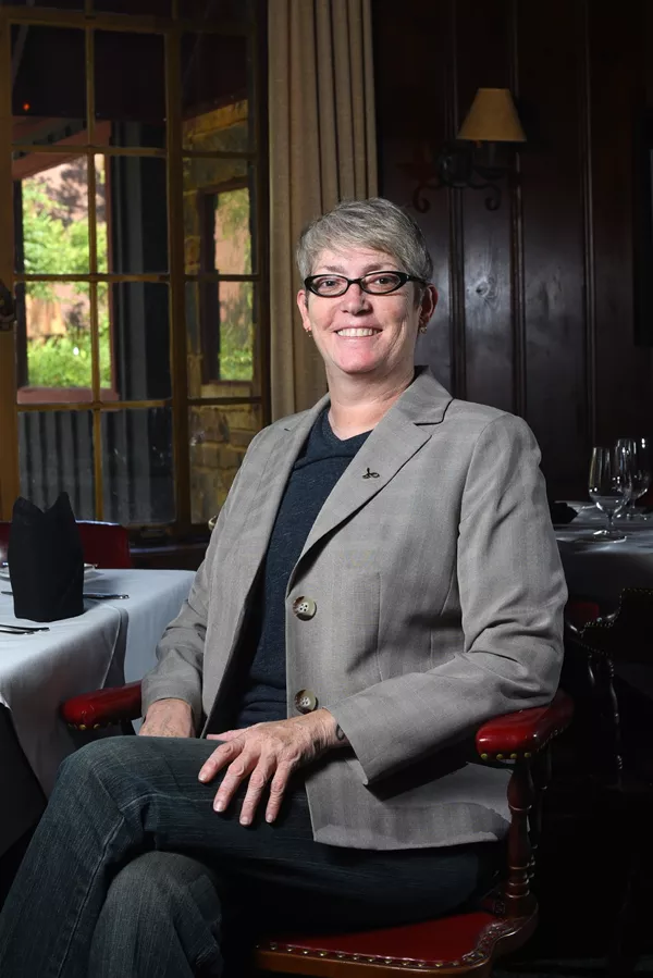 Cally Johnson, general manager and executive chef, poses for a photo at J. Bruner's in Oklahoma City, Wednesday, July 20, 2016. - GARETT FISBECK