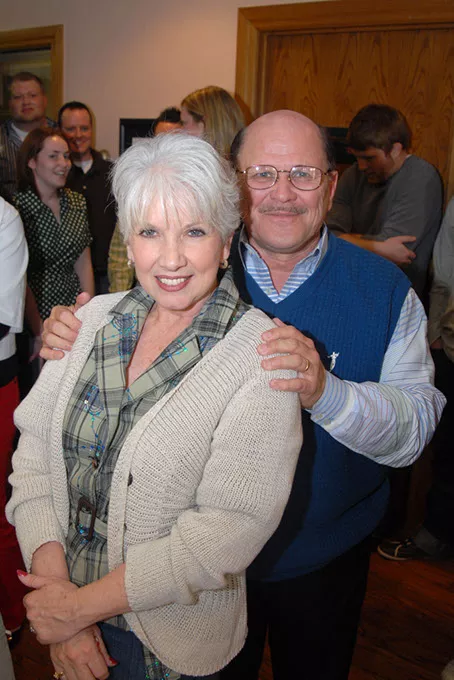 Rita and Richard Tate during "Fast Cash Friday" at Tate Publishing in 2008. (Gazette / file)