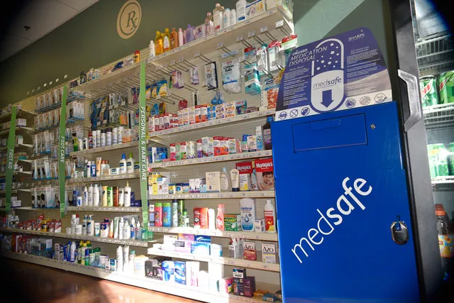 Locals can bring their unwanted prescriptions to seven pharmacies, including Edmond’s Creative Care Pharmacy, for safe disposal. (Photo Laura Eastes)