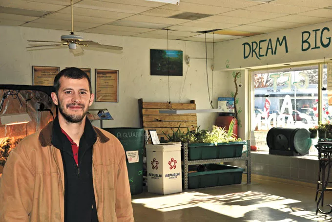 Andrew Sartain founded Earth Rebirth in 2011 at the University of Oklahoma. | Photo Jacob Threadgill