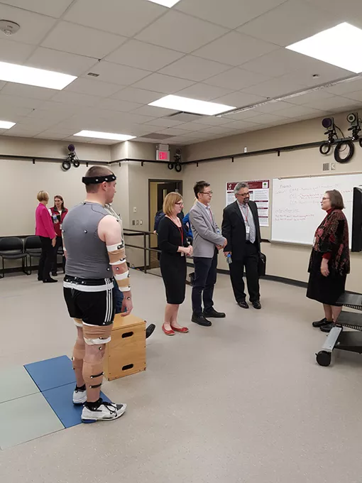 Doctors and scientists at OU’s Center for Human Performance Measurement will assess movement with a new motion analysis system. - UNIVERSITY OF OKLAHOMA HEALTH SCIENCES CENTER / PROVIDED