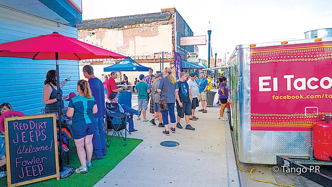 Fiesta Friday started as a Taco Tuesday collection of food trucks and moved to the weekend. Food vendors are still an important part of the event. - PROVIDED