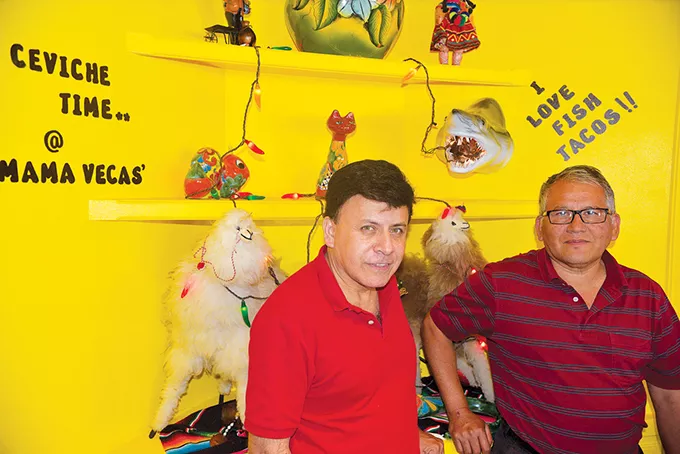 from left Mamaveca owner William Chunga and manager Jose Rios - JACOB THREADGILL