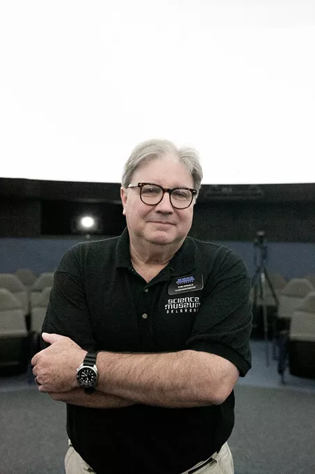 Science Museum Oklahoma planetarium director Tom Arnold said the new planetarium system can create custom programs for Oklahoma audiences when it goes online Saturday. - ALEXA ACE