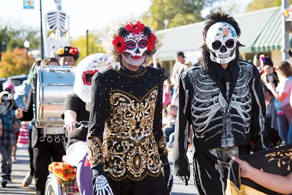 Day of the Dead revelers don costumes and makeup and participate in other rituals to celebrate the lives of deceased family members. - 16TH STREET PLAZA DISTRICT / PROVIDED