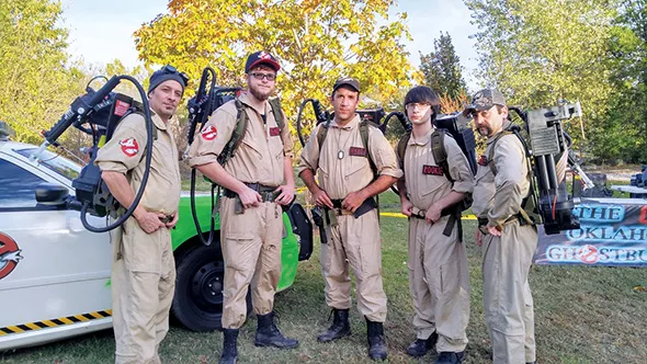 The Real Oklahoma Ghostbusters based in Claremore use proton packs and other equipment created with a 3D printer. - MICHAEL HYATT / PROVIDED