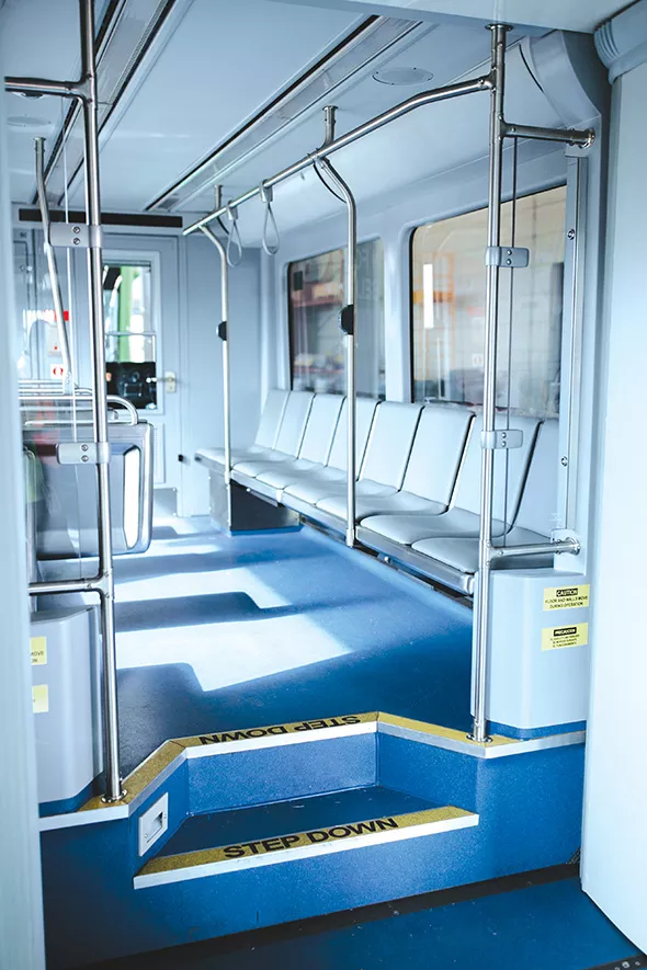 All seven streetcars are wheelchair- and handicap-accessible. - ALEXA ACE