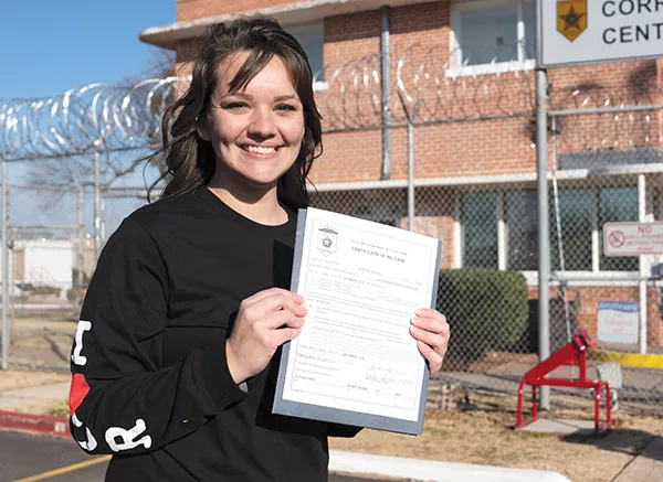 Kayla Jo Jeffries is one of 21 inmates who was granted commutation by Gov. Fallin on Dec. 5. - OKLAHOMANS FOR CRIMINAL JUSTICE REFORM / PROVIDED