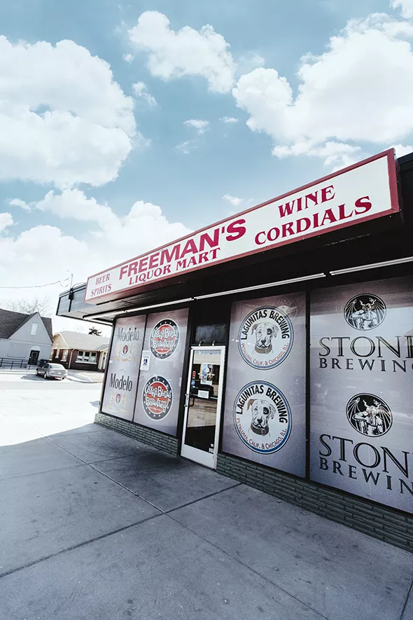 Wine and beer sales are down 30 to 40 percent at Freeman’s Liquor Mart, 4401 N. Western Ave. - ALEXA ACE