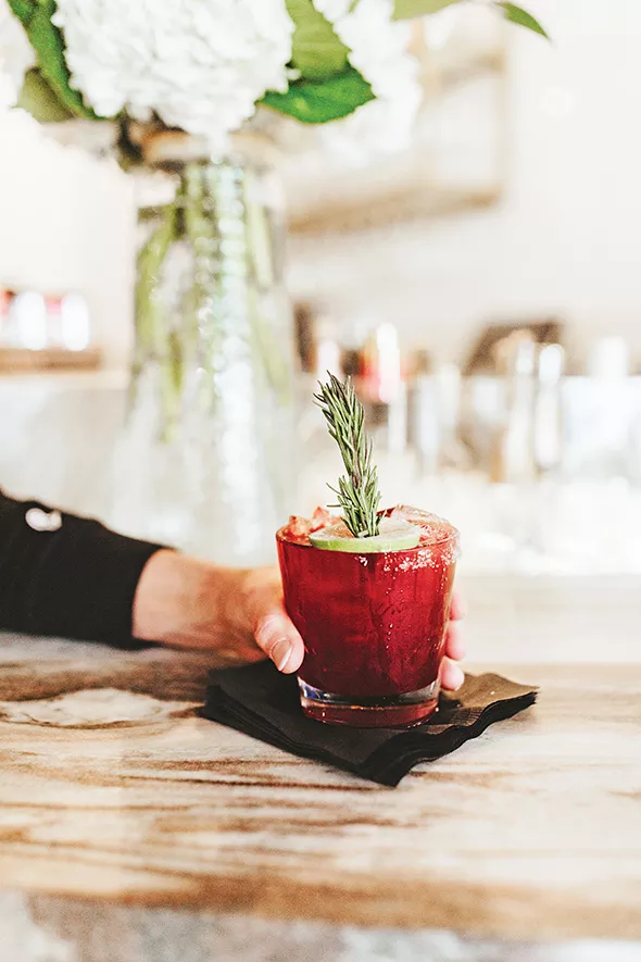 The Merret offers seasonal craft cocktails, including one champagne cocktail. - ALEXA ACE