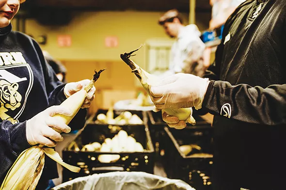 Regional Food Bank of Oklahoma provides fresh produce at Moore Food & Resource Center. - ALEXA ACE