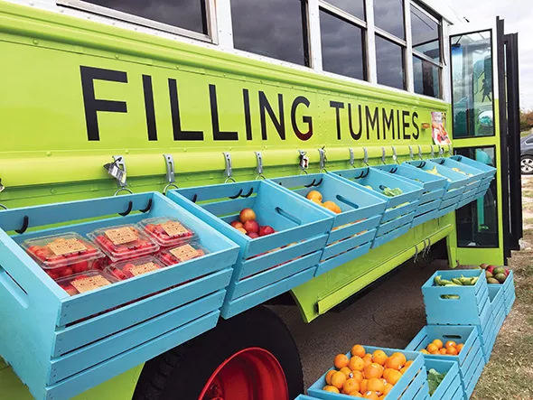 Filling Tummies is a nonprofit that provides fresh fruit and vegetables to schoolchildren on Fridays. - PROVIDED