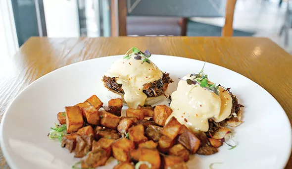 Korean short rib Benedict at Chae Cafe & Eatery - ALEXA ACE