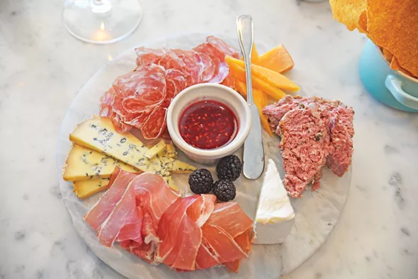 The Le Loup plate at En Croûte with a selection - of meats and cheeses - ALEXA ACE