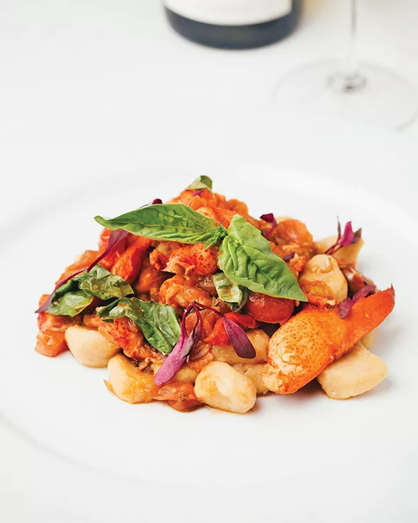 The lobster pomodoro at St. Mark’s Chop Room served with sweet potato gnocchi - PROVIDED