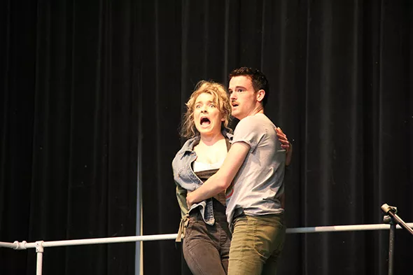 from left Emily Pace and Seth Paden star in Pollard Theatre Company’s production of Disaster! - POLLARD THEATRE COMPANY / PROVIDED