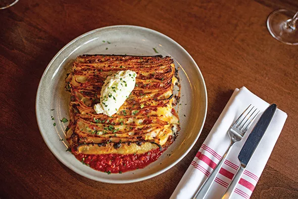 Sparrow’s 100-layer lasagna takes three days to prepare. - ALEXA ACE