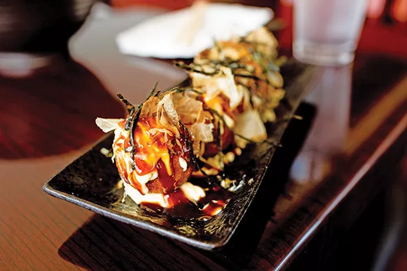 Takoyaki, a fried octopus dumpling - ALEXA ACE