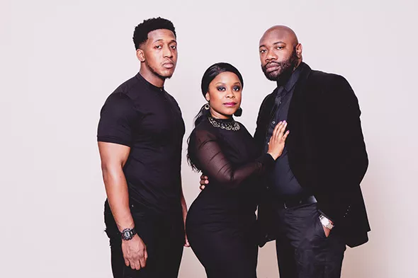 Tariq (Kamron McClure), Sunni (Regina J. Banks) and Kirk (Rod Porter) form a troubled love triangle in The Life Cycle of a Butterfly. - PROVIDED