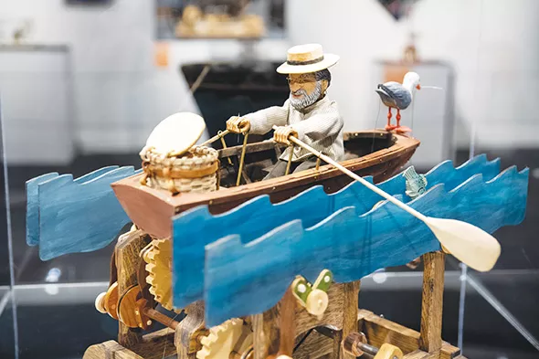 Cecilia Schiller’s “Mark Hansen Loves to Row” is on exhibit in Science Museum Oklahoma’s smART Space galleries. - PHOTO SCIENCE MUSEUM OKLAHOMA / PROVIDED