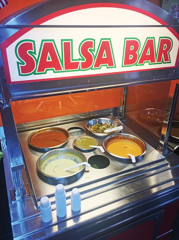 Perez Truck Restaurant’s salsa bar - JACOB THREADGILL