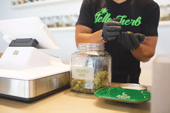 Pineapple Jack is one of the strains available at Stellar Herb’s drive-thru. - ALEXA ACE