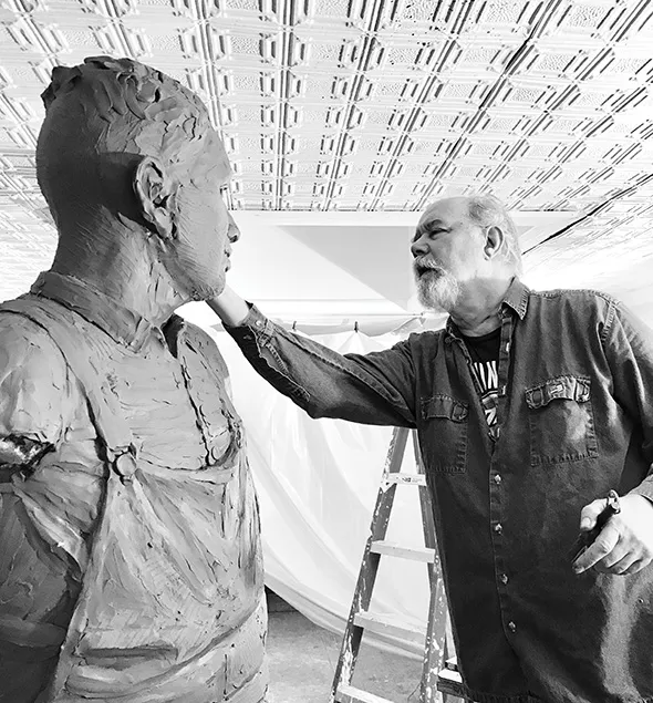 Norman sculptor Paul Moore - PROVIDED