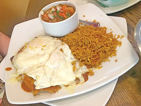 El Huevo Mexi-Diner combines breakfast and Mexican favorites. - JACOB THREADGILL