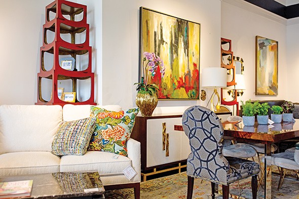 In addition to furniture, Henry’s Home Furnishings carries accent pieces like pillows and lamps. - ALEXA ACE