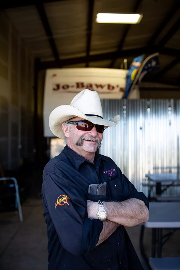 Lon Mitchell, pittmaster at Jo-Bawb’s Championship BBQ - ALEXA ACE