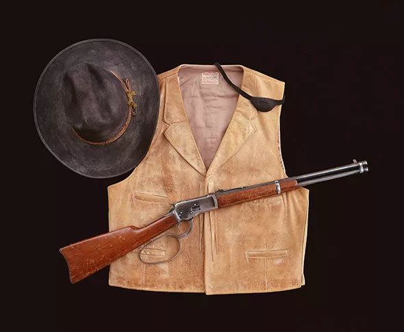 A costume and custom Winchester Model 1892 used by John Wayne in True Grit (1969), from the John Wayne Family Collection - PROVIDED