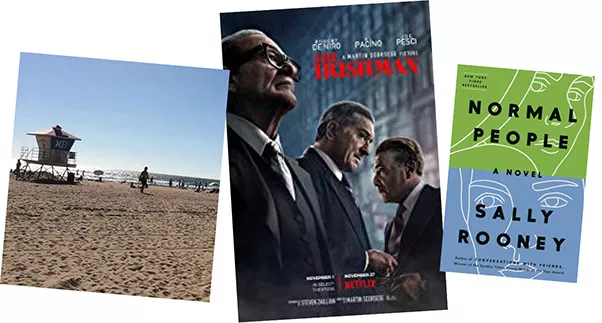 The Irishman (Netflix) | Image Netflix / provided • Normal People by Sally Rooney | Image Penguin Random House / provided