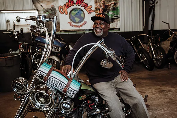 TomBo Racing builds and races drag bikes and builds and repairs custom bikes and “bagger” touring bikes. - NEISHA T. FORD