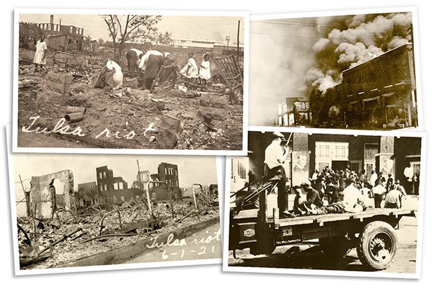 In less than a day, Greenwood District’s flourishing black community was reduced to ash and rubble by a white mob. - OKLAHOMA HISTORICAL SOCIETY / PROVIDED