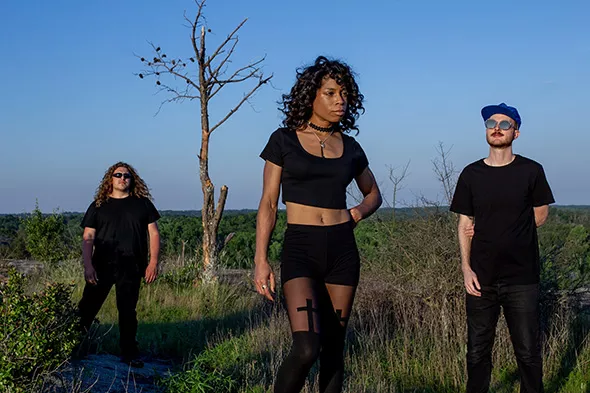 The Atlanta-based three-piece — featuring guitarist Brett Reagan, bassist Jamie Austin and drummer Sarah Wilson — plans to release its third album Darque Tan and tour Europe later this year. - KAMIL LEE / PROVIDED
