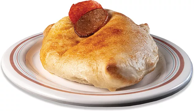 Pepperoni and sausage calzone at New York Pizza & Pasta - PHILLIP DANNER