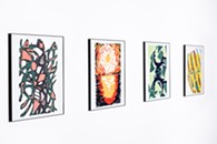 Reductive screenprint pieces by mentorship students - Uploaded by Artspace at Untitled