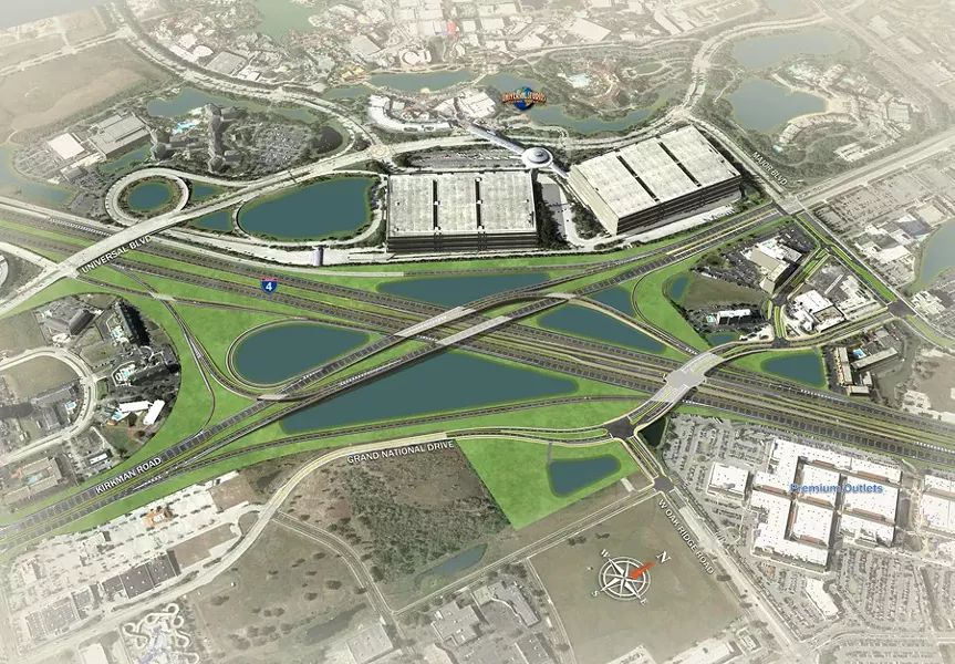 I-4/Kirkman Interchange Rendering
