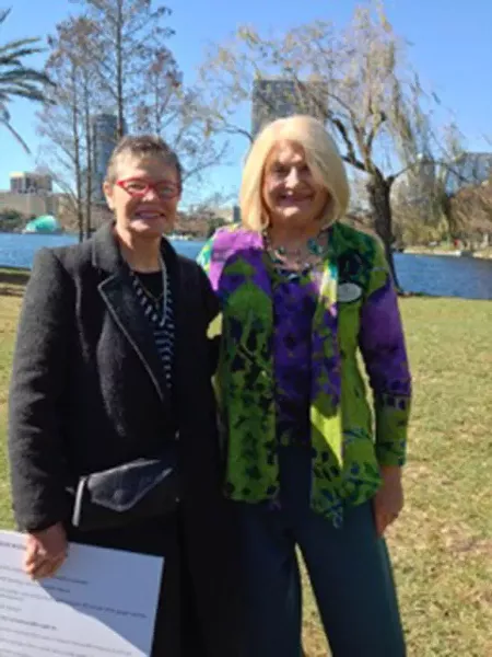 Marjorie Holt and Linda Stewart - PHOTO BY SHANNON SCHEIDELL