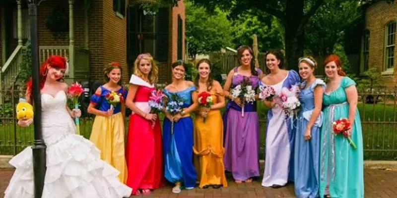 disney themed bridesmaid dresses