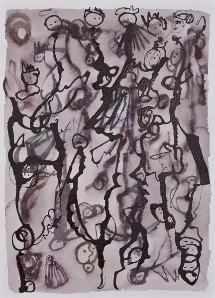 Simply Elegant - One of Robert Poindexter's ink-on-paper drawings