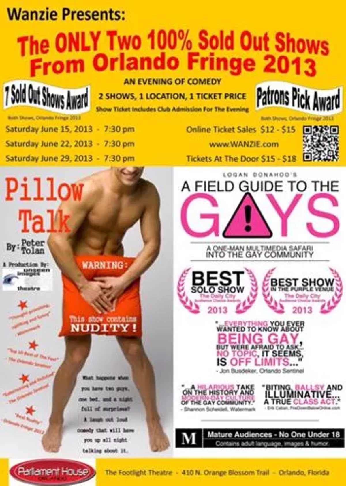 Theatre Review Field Guide To The Gays And Pillow Talk Blogs