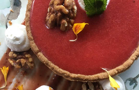 Cranberry-orange tart offered for Thanksgiving dessert at Tapa Toro. - PHOTO COURTESY TAPA TORO