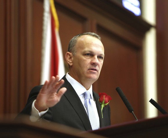 Florida Education Commissioner Richard Corcoran swearing into office, Nov. 22, 2016 - PHOTO BY SCOTT KEELER VIA WIKIMEDIA IMAGES, CREATIVE COMMONS
