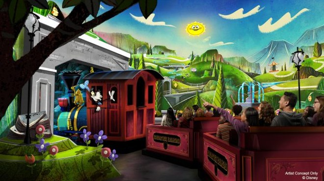 Concept art for Mickey and Minnie's Runaway Railway - IMAGE VIA DISNEY