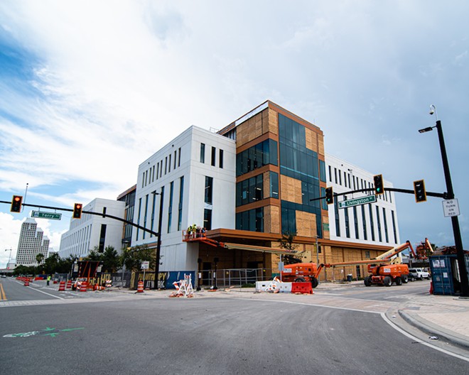 The Dr. Phillips Commons at the new UCF-Valencia downtown campus as it appeared on July 21 - PHOTO BY MATT KELLER LEHMAN